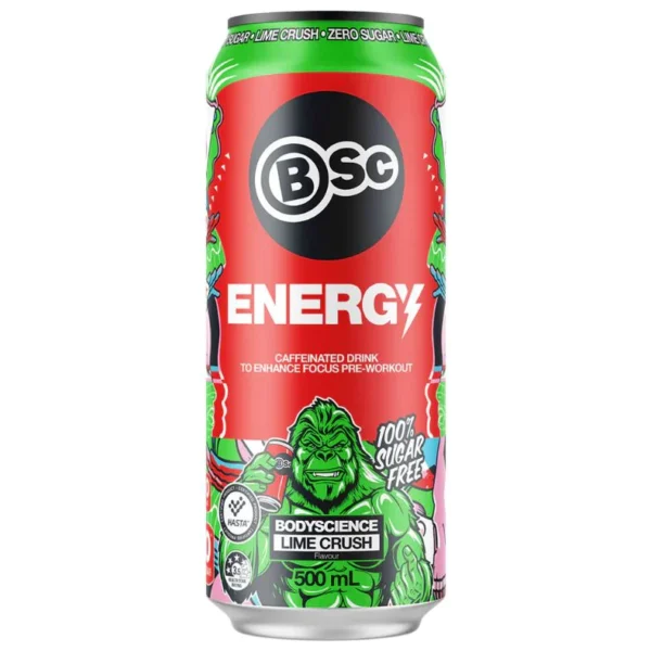 BSC Lime Crush Energy Drink 500mL