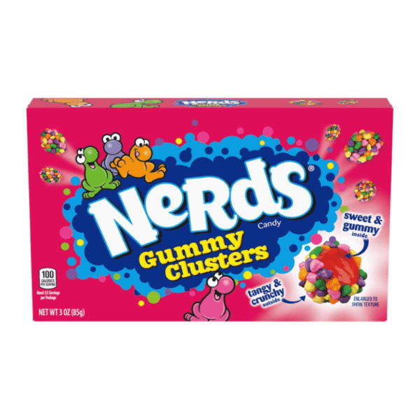 Wonka Nerds Gummy Clusters Box 85g