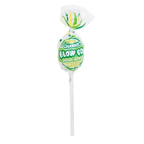 Charms Sour Apple Blow Pop Lollipop