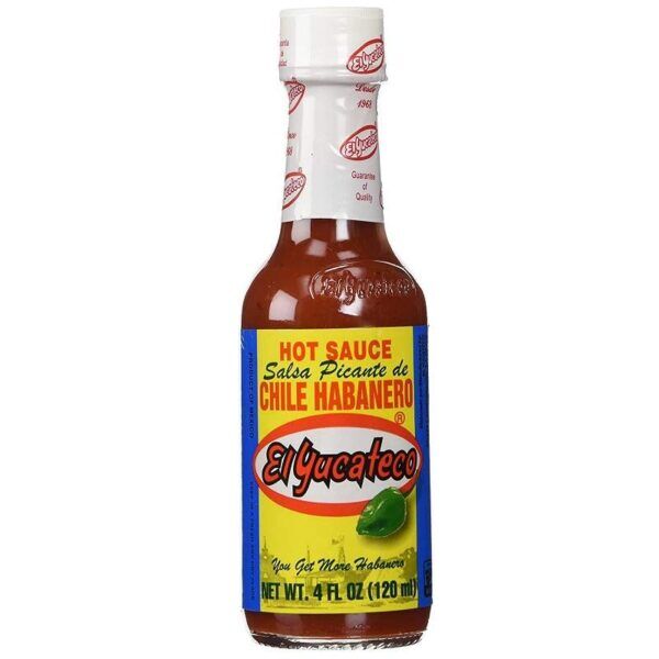 El Yucateco Hot Sauce Chile Habanero Red 120mL