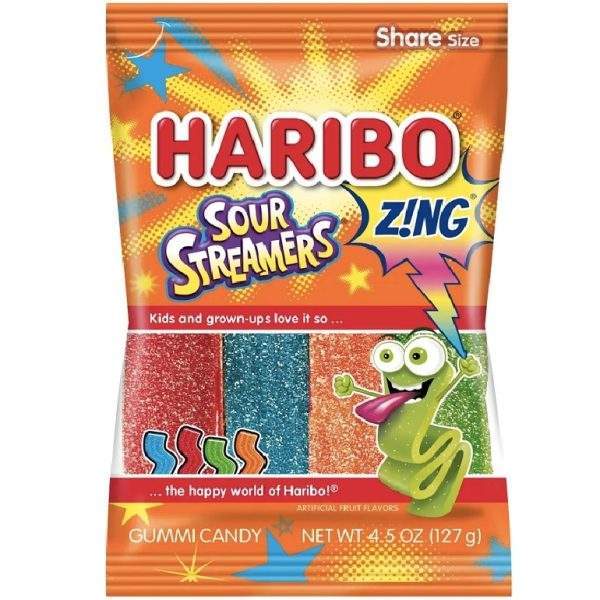 Haribo Sour Streamers Z!ng 127g