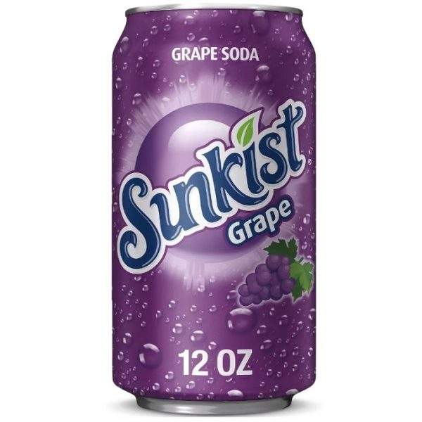 Sunkist Grape Soda 355mL